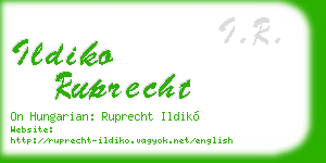 ildiko ruprecht business card
