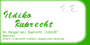 ildiko ruprecht business card